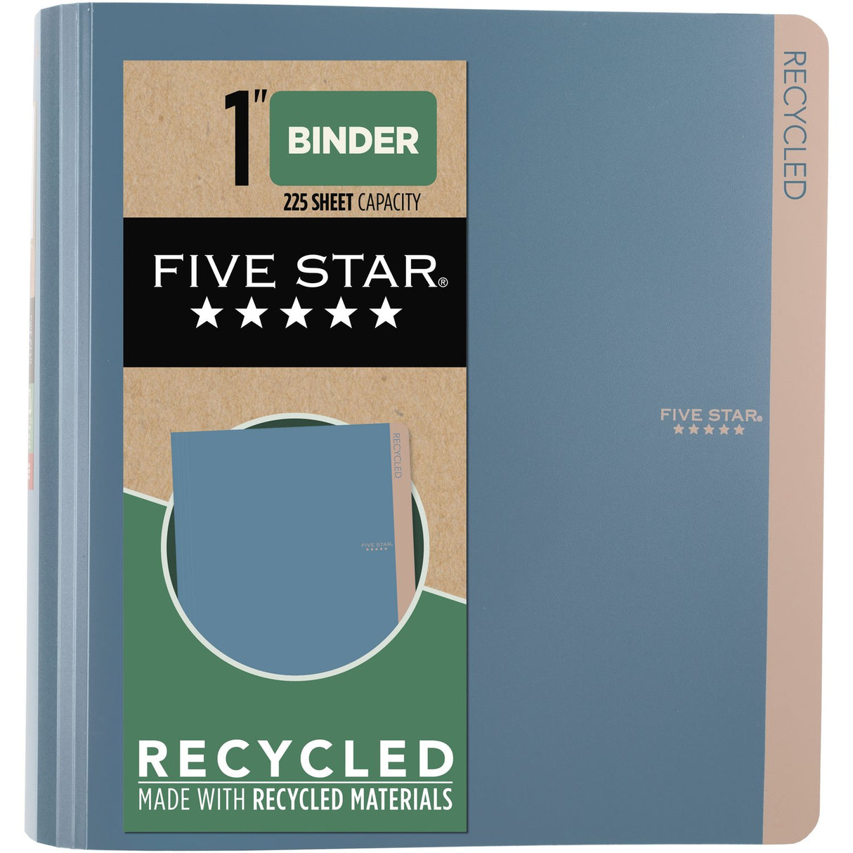 Five Star 1" D-Ring Binder - Recycled, Assorted-071723001339-LR-350706-2-LR eShop
