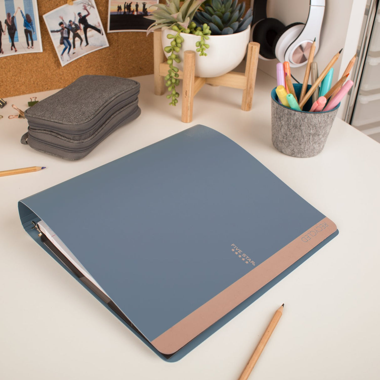 Five Star 1" D-Ring Binder - Recycled, Assorted-071723001339-LR-350706-7-LR eShop