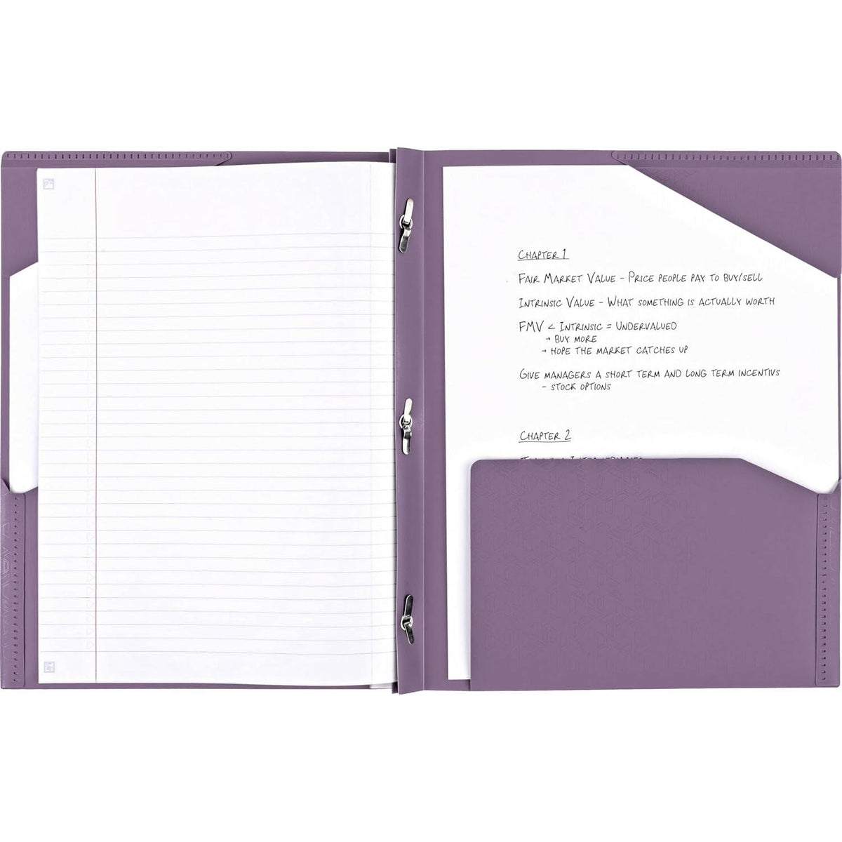 FIVE STAR 2 Pocket Stay-Put Folder with Prong Fasteners - Assorted-043100340300-LR-169556-6-LR eShop