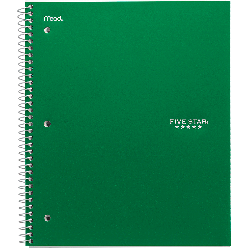 Five Star 2 Subject College Ruled Notebook, Assorted-043100061885-LR-09117-4-LR eShop