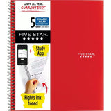 Five Star 5 Subject College Ruled Spiral Notebook - Assorted Colors-043100062080-LR-50690-2-LR eShop