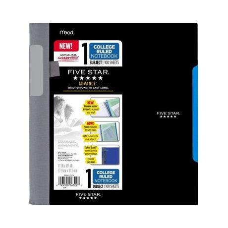 Five Star Advance Wirebound Notebook, 1 Subject-043100063223-LR-325898-1-LR eShop