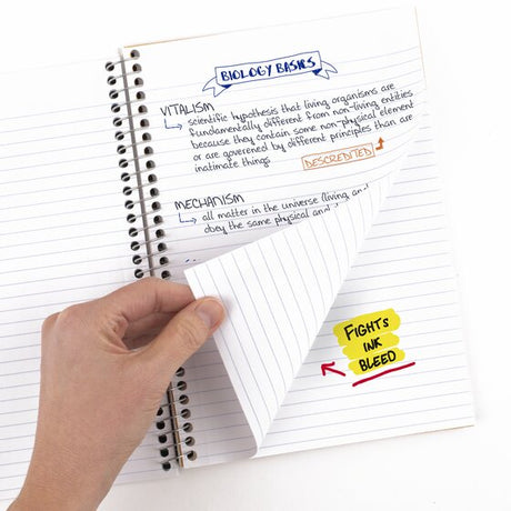 Five Star College Ruled Advance Wirebound Notebook - Assorted Colors, 9.5" x 6", 2 Subject-043100064404-LR-325900-2-LR eShop