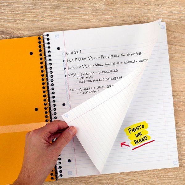 FIVE STAR College Ruled Spiral Notebook - Assorted Colors, 3 Subject-043100062103-LR-62968-4-LR eShop