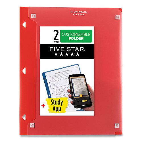 Five Star Customizable Plastic Folder - Assorted Colors-043100334521-LR-325901-1-LR eShop