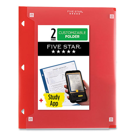 Five Star Customizable Plastic Folder - Assorted Colors-043100334521-LR-325901-1-LR eShop