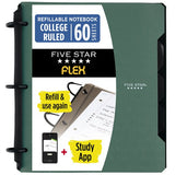 FIVE STAR Flex College Rules Refillable Hybrid NoteBinder - Assorted Colors, 1"-00043100293286-LR-185147-4-LR eShop