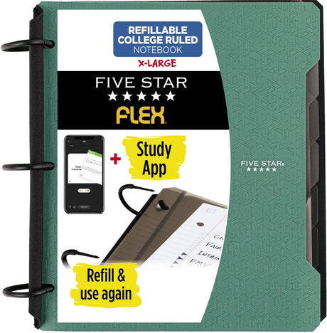FIVE STAR Flex College Rules Refillable Hybrid NoteBinder - Assorted Colors, 1.5"-043100293248-LR-336628-1-LR eShop