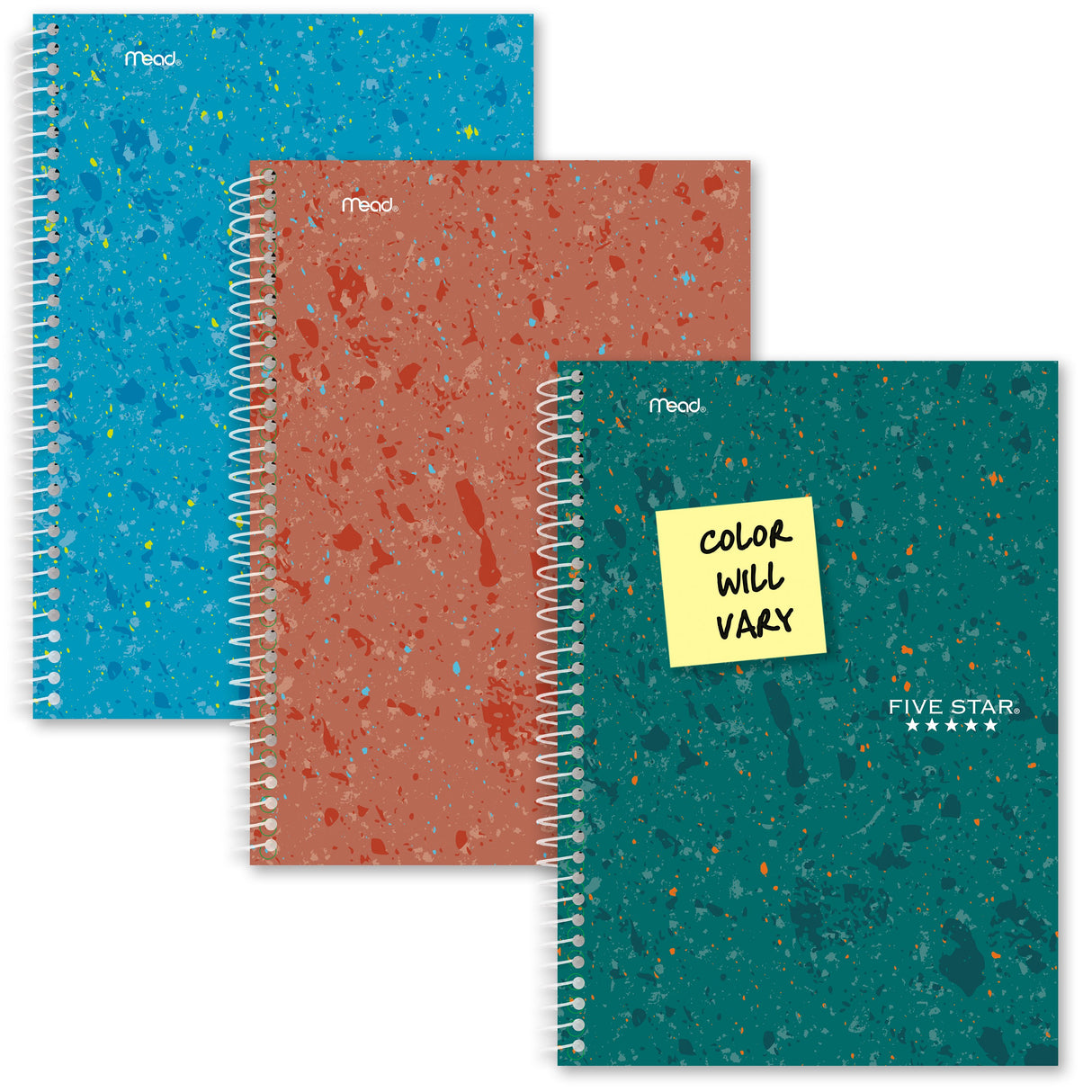 Five Star Recycled Notebook, 3 Subject, College Ruled, 6" x 9 1/2"-071723289218-LR-363505-6-LR eShop