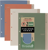 Five Star Recycled Pocket Folder - 2 pack, Assorted-071723079024-LR-346443-2-LR eShop
