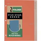 Five Star Recycled Pocket Folder - 2 pack, Assorted-071723079024-LR-346443-4-LR eShop