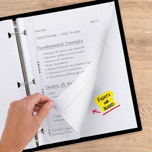 FIVE STAR Reinforced Filler Paper, 8.5" x 11" - College Ruled, 80 count-071723095727-LR-350137-4-LR eShop