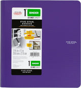 FIVE STAR Three Ring Plastic Binder - Assorted Colors, 1"-043100261346-LR-324386-6-LR eShop