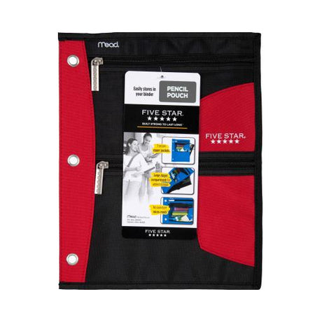 Five Star Zipper Pouch, Assorted Colors-043100506423-LR-202309-1-LR eShop