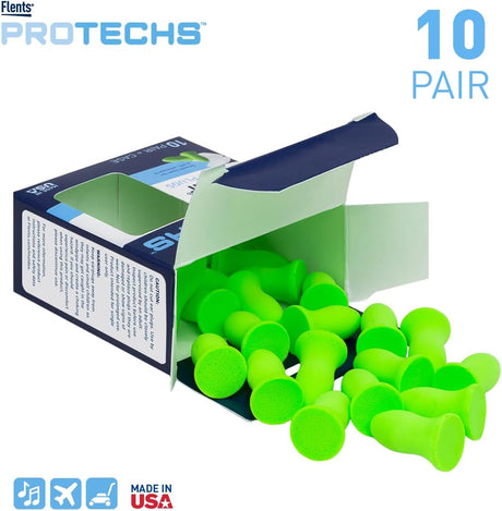 Flents PROTECHS Quiet Contour Foam Ear Plugs - Green, 10 pairs-025715004655-LR-254165-2-LR eShop