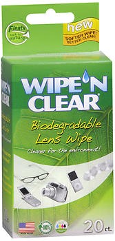 Flents WIPE 'N CLEAR Biodegradable Pre-Moinstened Lens Wipes, 20 Count-025715680361-LR-340970-1-LR eShop