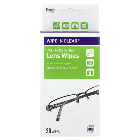 Flents WIPE 'N CLEAR Pre-Moistened Lens Wipes, 20 count-023185142013-LR-178476-1-LR eShop