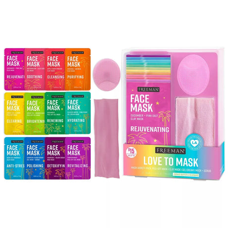 FREEMAN Love to Mask Face Mask Kit, 14 count-079625428964-LR-353619-1-LR eShop