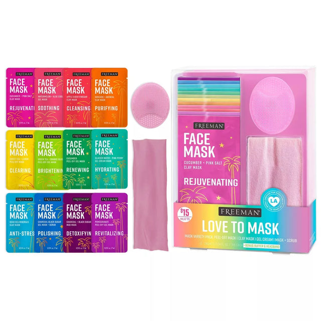 FREEMAN Love to Mask Face Mask Kit, 14 count-079625428964-LR-353619-1-LR eShop