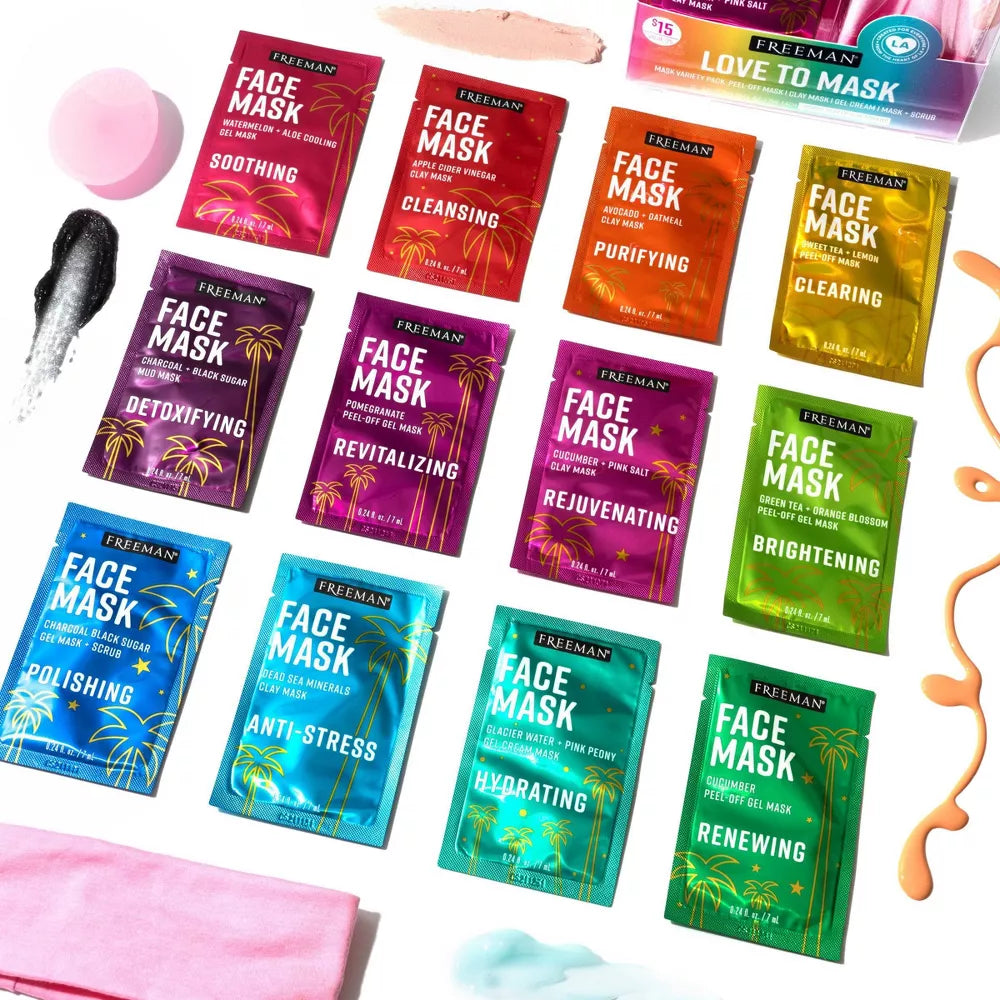 FREEMAN Love to Mask Face Mask Kit, 14 count-079625428964-LR-353619-5-LR eShop