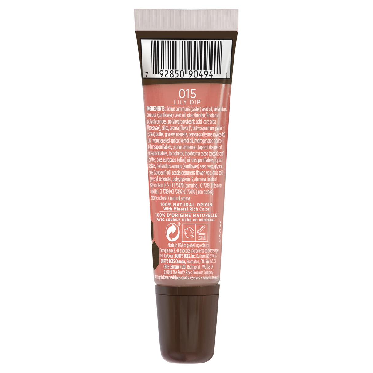 Burt's Bees 100% Natural Origin Moisturizing Lip Gloss, Lily Dip, 0.02oz