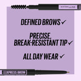 Maybelline Brow Ultra Slim Defining Eyebrow Pencil, Medium Brown