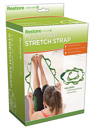 GAIAM Restore Multi-Grip Stretch Strap - Green, 86"-018713605627-LR-346385-1-LR eShop