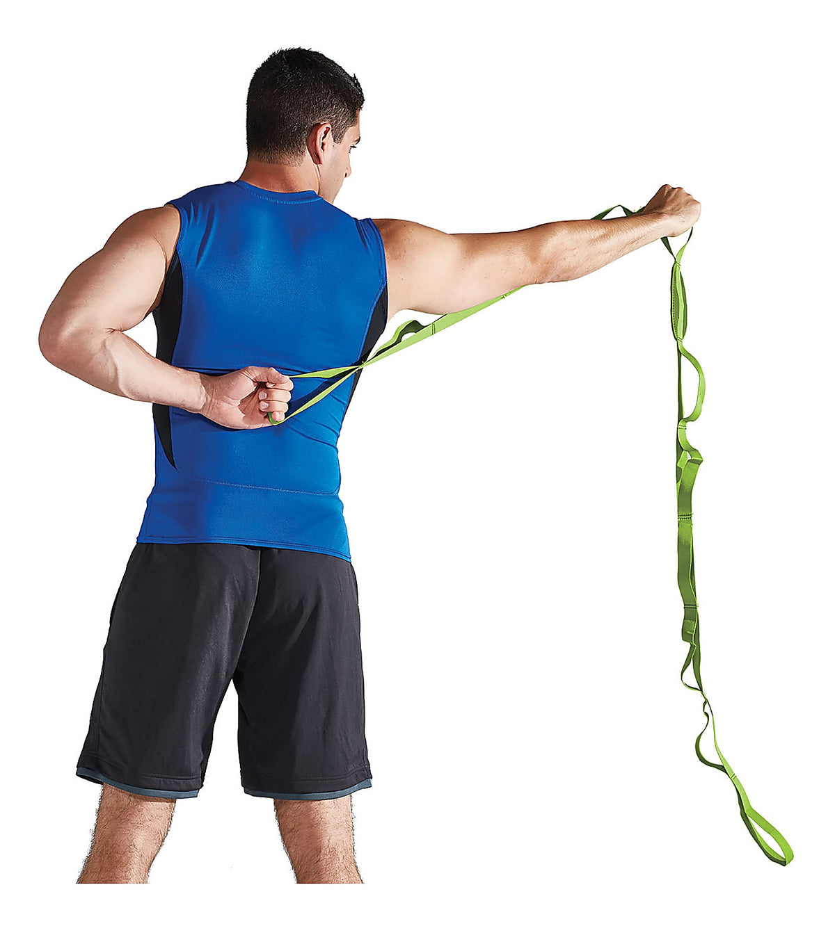 GAIAM Restore Multi-Grip Stretch Strap - Green, 86"-018713605627-LR-346385-4-LR eShop