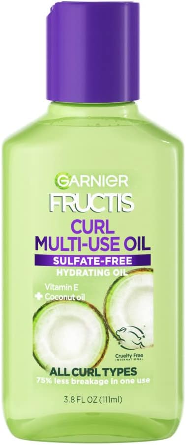 Garnier Fructis Curl Multi-Use Hydrating Oil for All Curl Types, 3.8 oz-603084071357-LR-361651-1-LR eShop