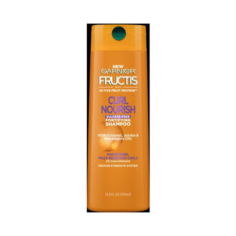 Garnier Fructis Curl Nourish Sulfate-Free Shampoo Infused with Coconut Oil and Glycerin, 12.5 fl oz-603084491896-LR-310187-1-LR eShop