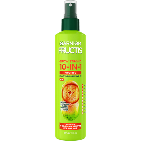 Garnier Fructis Grow Strong Thickening 10-in-1 Leave-In Spray, 8.1 oz-603084078592-LR-361659-1-LR eShop
