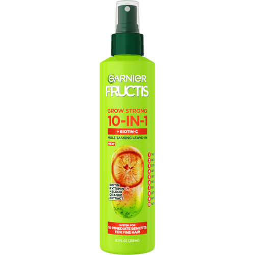 Garnier Fructis Grow Strong Thickening 10-in-1 Leave-In Spray, 8.1 oz-603084078592-LR-361659-1-LR eShop