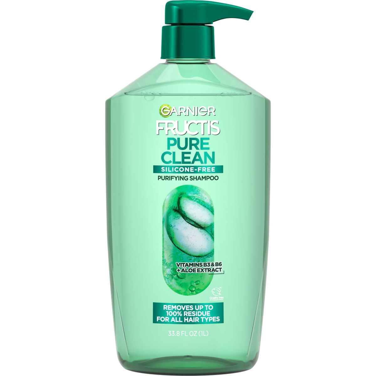 Garnier Fructis Pure Clean Aloe Extract Fortifying Shampoo, 33.8 oz-603084571239-LR-361697-1-LR eShop