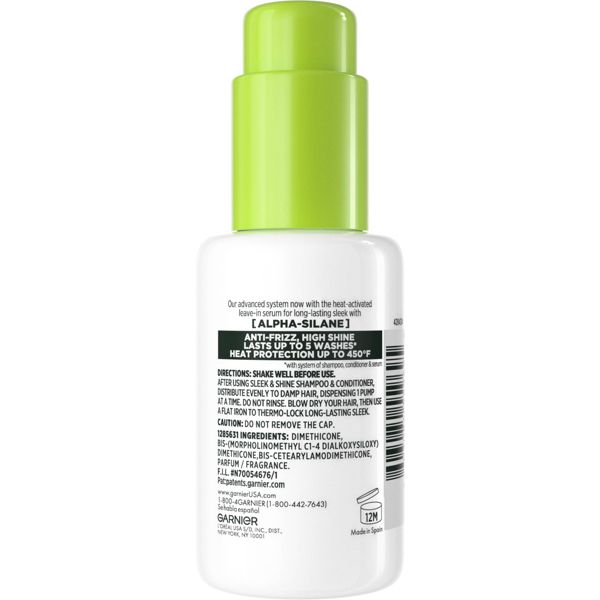 Garnier Fructis Sleek & Shine Sleek & Stay Heat-Activated Hair Serum, 1.7 oz-3600542619929-LR-361650-2-LR eShop