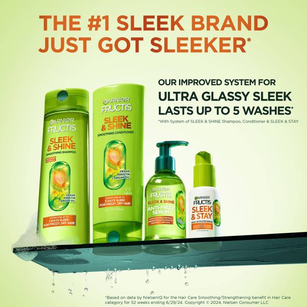 Garnier Fructis Sleek & Shine Sleek & Stay Heat-Activated Hair Serum, 1.7 oz-3600542619929-LR-361650-9-LR eShop