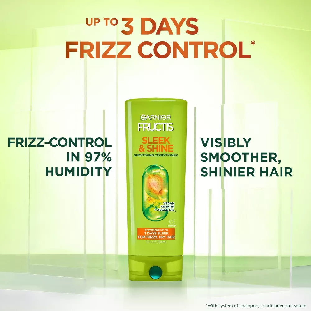 Garnier Fructis Sleek & Shine Smoothing Conditioner, 12 oz-603084491261-LR-310170-4-LR eShop