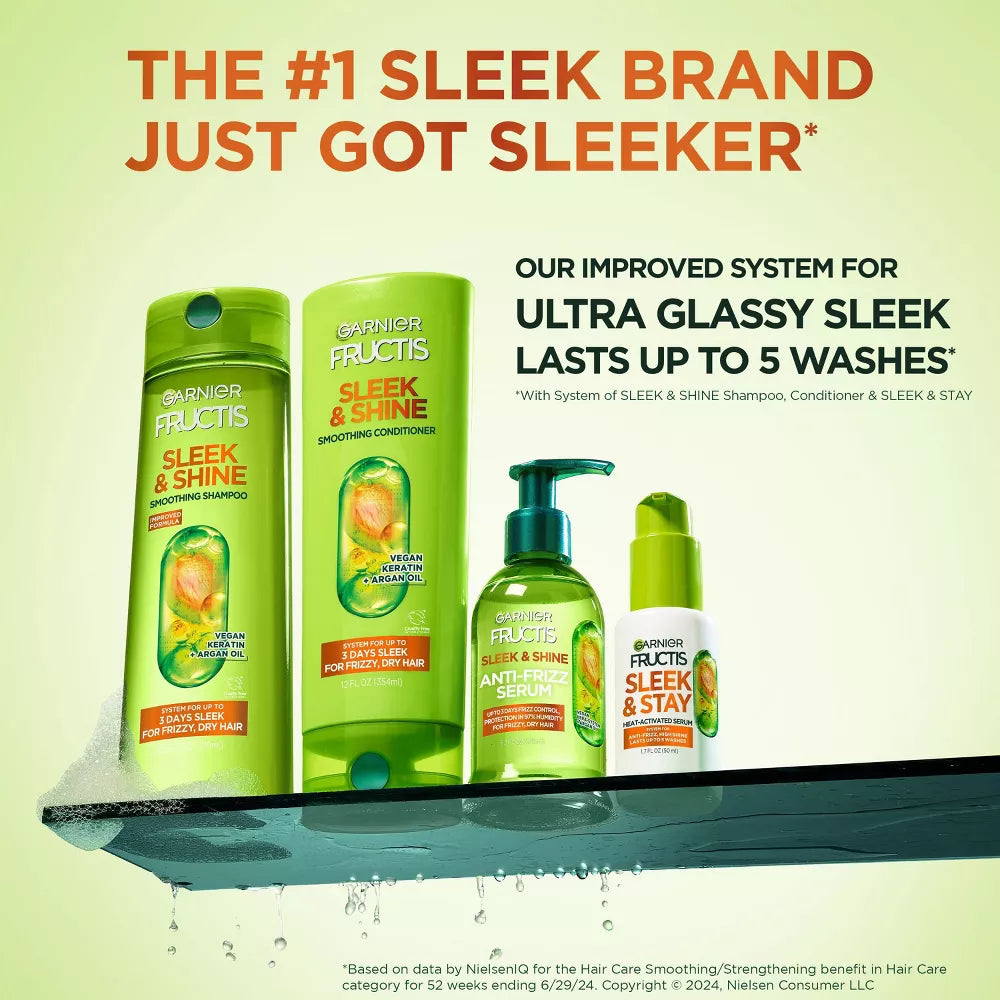 Garnier Fructis Sleek & Shine Smoothing Conditioner, 12 oz-603084491261-LR-310170-5-LR eShop