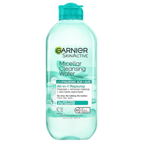 Garnier Hyaluronic Acid Hydrating and Plumping Makeup Remover Micellar Water, 13.5 oz-603084073825-LR-357196-1-LR eShop
