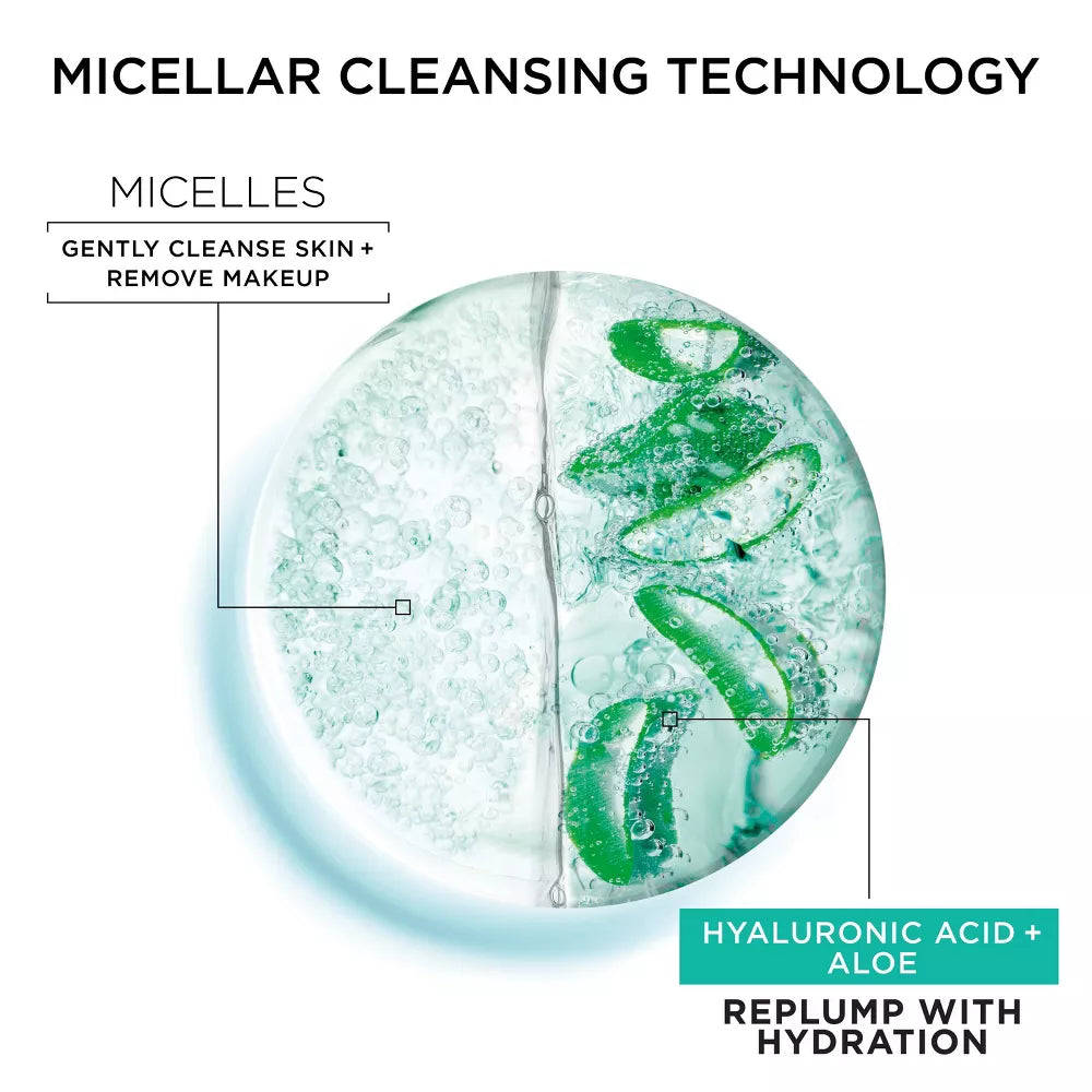 Garnier Hyaluronic Acid Hydrating and Plumping Makeup Remover Micellar Water, 13.5 oz-603084073825-LR-357196-4-LR eShop