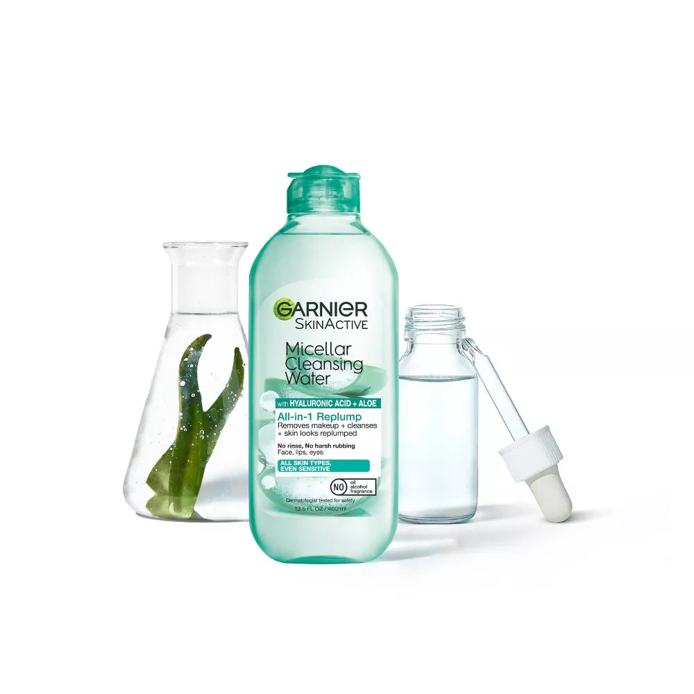 Garnier Hyaluronic Acid Hydrating and Plumping Makeup Remover Micellar Water, 13.5 oz-603084073825-LR-357196-9-LR eShop