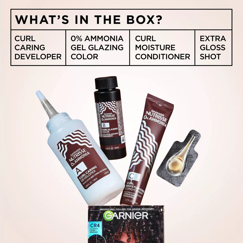 Garnier Nutrisse Curls Permanent Hair Color - CR2 Glossy Soft Black-603084092611-LR-361787-8-LR eShop