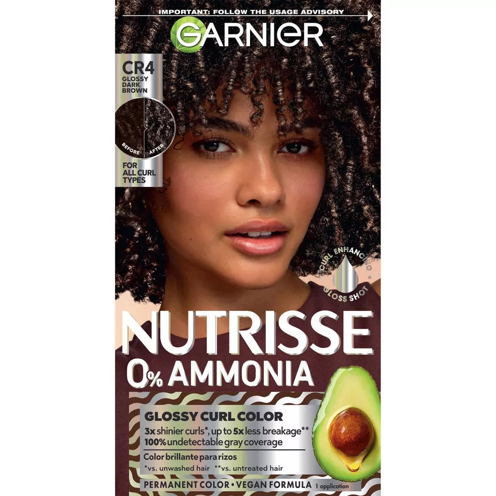 Garnier Nutrisse Curls Permanent Hair Color - CR4 Glossy Dark Brown-603084092628-LR-361788-1-LR eShop