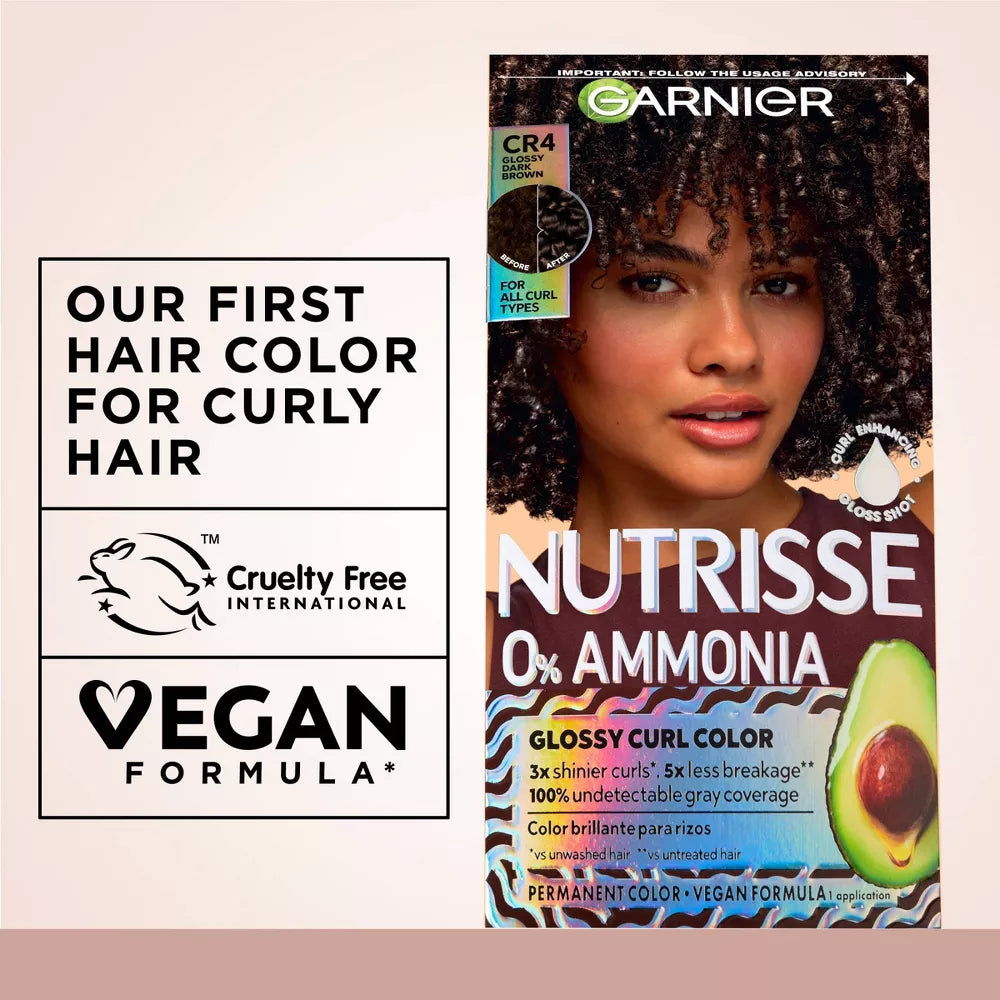 Garnier Nutrisse Curls Permanent Hair Color - CR4 Glossy Dark Brown-603084092628-LR-361788-14-LR eShop