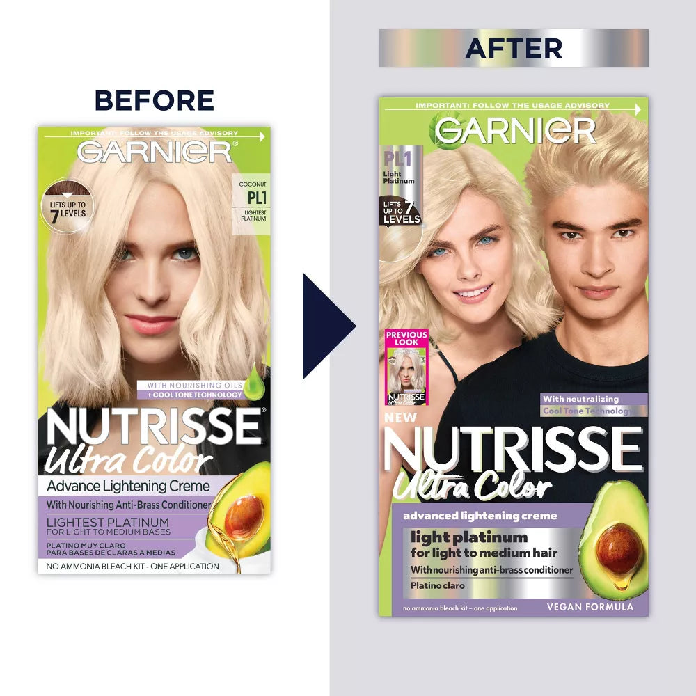 Garnier Nutrisse Ultra Color Blondes Advance Lightening Cream - PL1 Lightest Platinum-603084493685-LR-361809-12-LR eShop