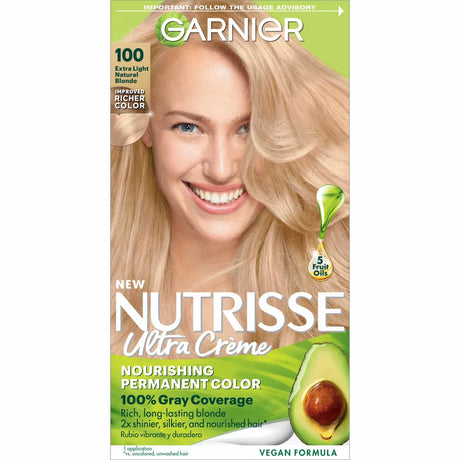 Garnier Nutrisse Ultra Creme Nourishing Permanent Color - 100 Extra-Light Blonde-603084242528-LR-251505-1-LR eShop
