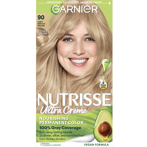 Garnier Nutrisse Ultra Creme Nourishing Permanent Color - 90 Light Natural Blonde-603084242559-LR-251528-1-LR eShop