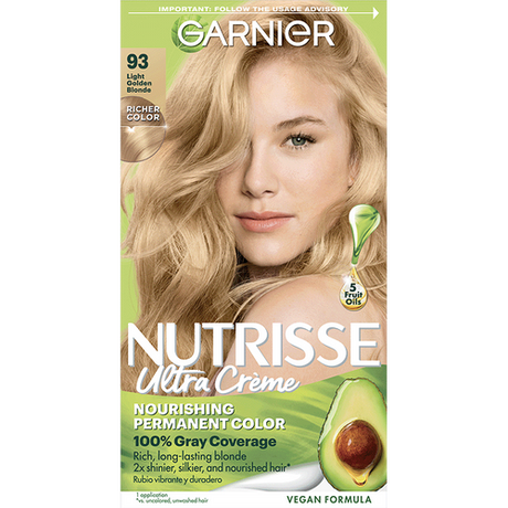Garnier Nutrisse Ultra Creme Nourishing Permanent Color - 93 Light Golden Blonde-603084027378-LR-361785-1-LR eShop