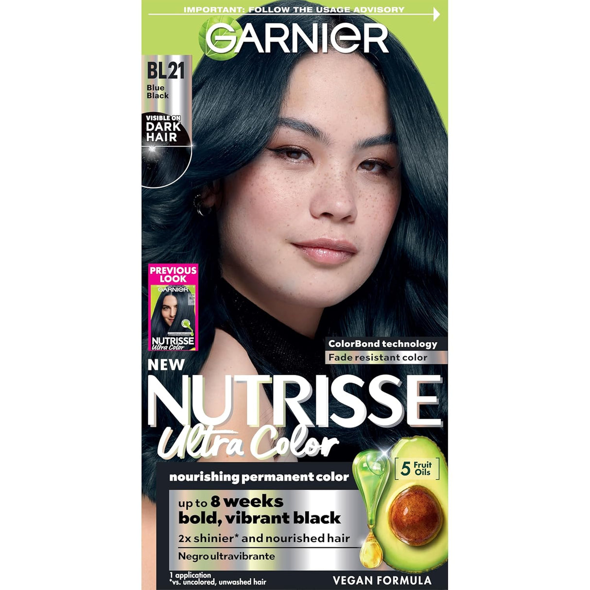 Garnier Nutrisse Ultra Creme Nourishing Permanent Color - BL21 Blue Black-603084256662-LR-361794-1-LR eShop
