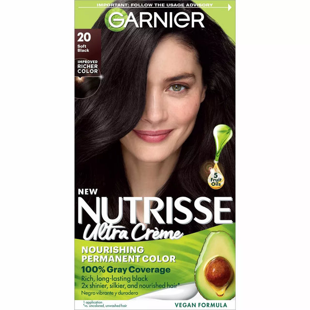 Garnier Nutrisse Ultra Creme Nourishing Permanent Hair Color - 20 Soft Black-603084055937-LR-251507-1-LR eShop
