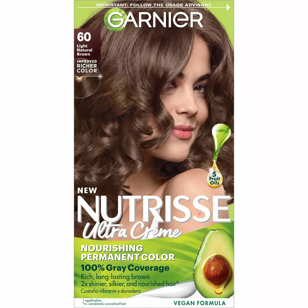 Garnier Nutrisse Ultra Creme Nourishing Permanent Hair Color - 60 Light Natural Brown-603084242665-LR-251518-1-LR eShop